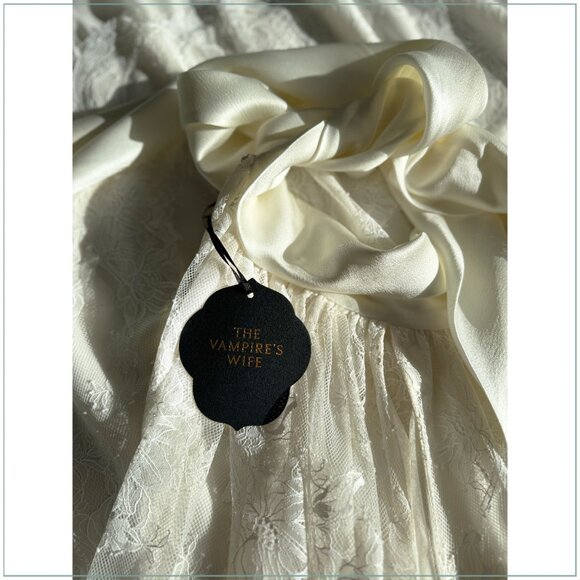 The Vampire’s Wife $2690 Mini Athena Lace and Satin Runway Dress - Picture 2 of 8